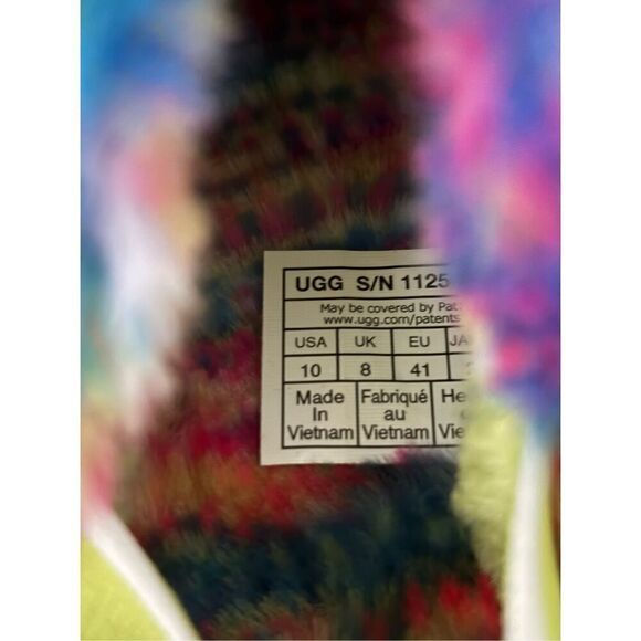 UGG Women’s Fluff Yeah Pixelate Slingback Sandals/Slippers Sz 10 - Picture 6 of 6